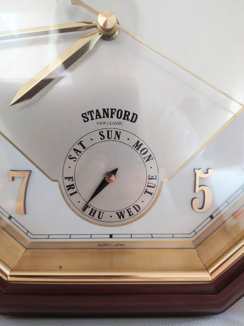  Stuart　リズム時計　ムーンフェイズ掛け時計　4FG502SD