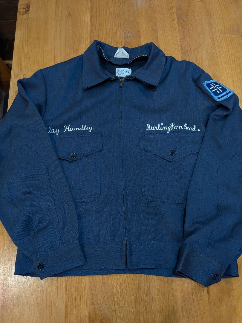 希少60s　Capital ワークジャケット ウィップコード ウールギャバ