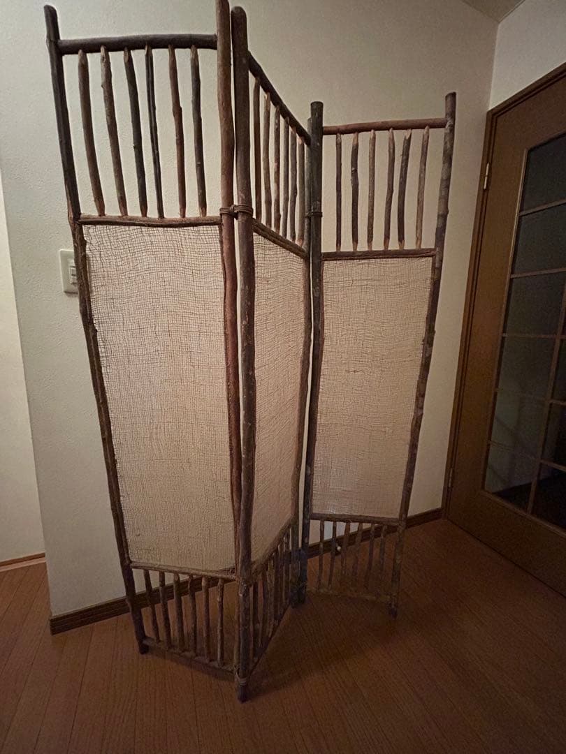 木製　折りたたみパーテーション