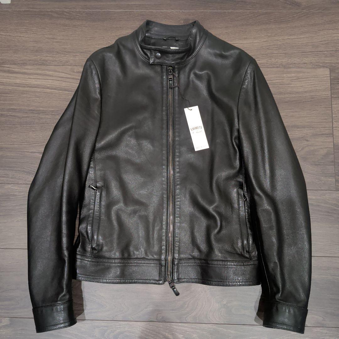 EMMETI ナッパーレザー スタンダードカラーブルゾン(JURI)