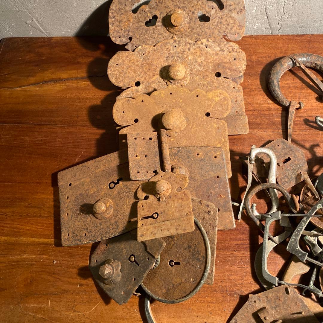 時代金具 大量まとめ売り リペア DIY素材 箪笥、小引き出し 袖斗 明治 大正