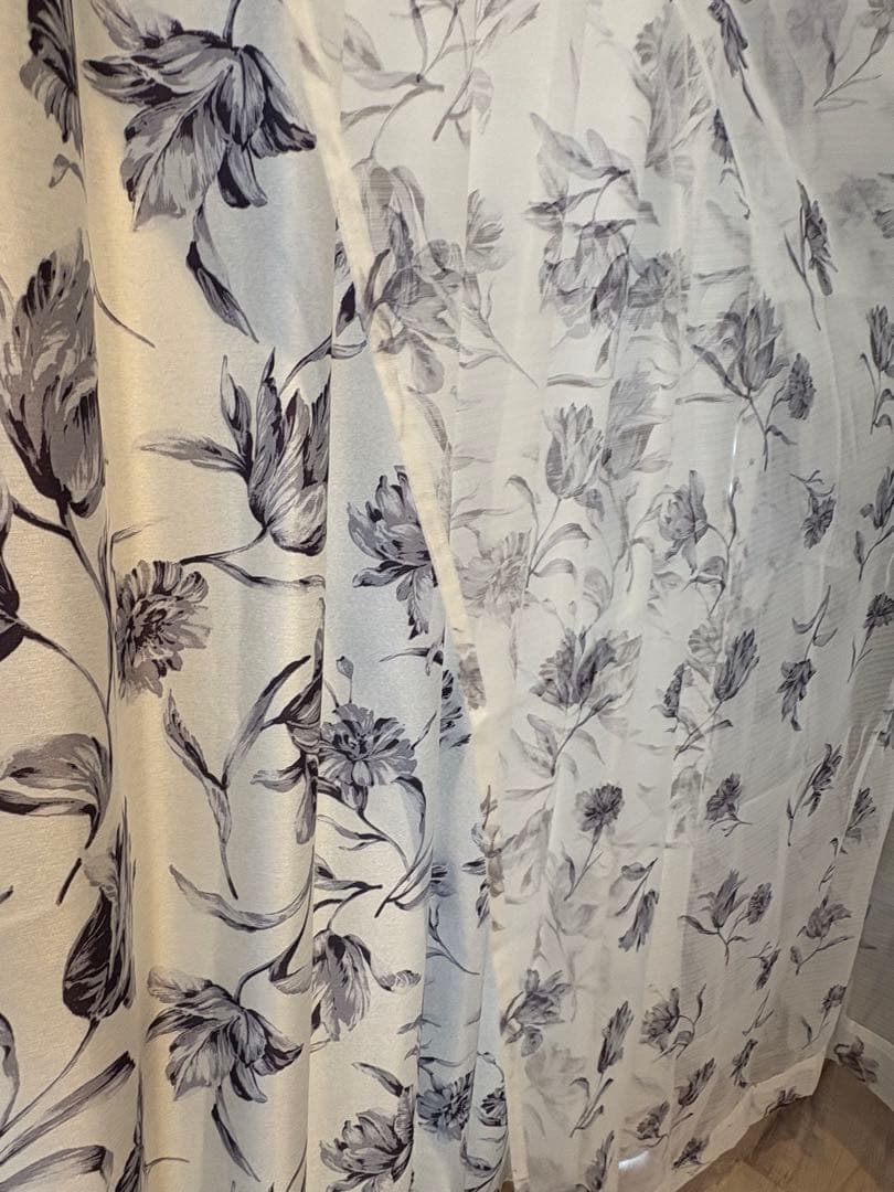 【Francfranc 】リリア　2枚セットH2000×W1000 グレー