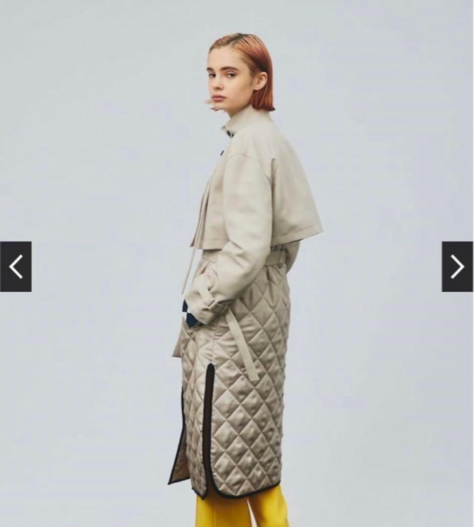 完売品・半額以下‼️最終値下げ‼️美品 ミクスチャーキルティングコート