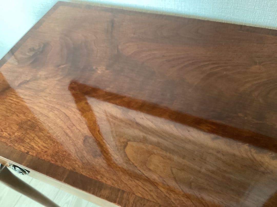 アンティーク　コンソールテーブル　引出し付き　猫脚