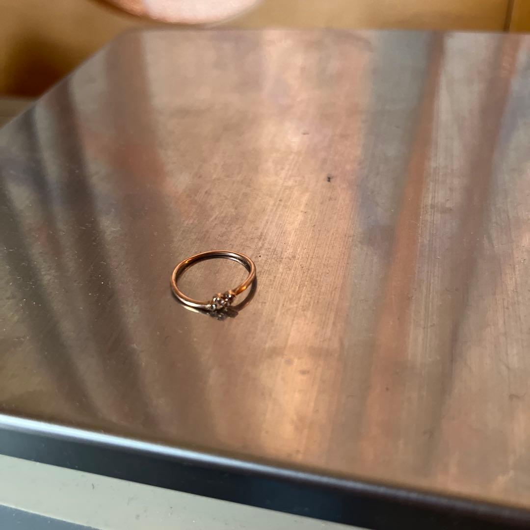 ☆*♡様 金製品k10刻印　ピンクゴールド　リング　ダイヤ
