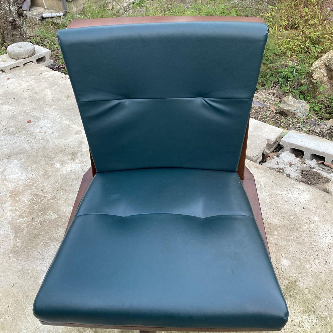 ナガノインテリア　回転式ダイニングチェア　　アンティーク椅子　高級チェア