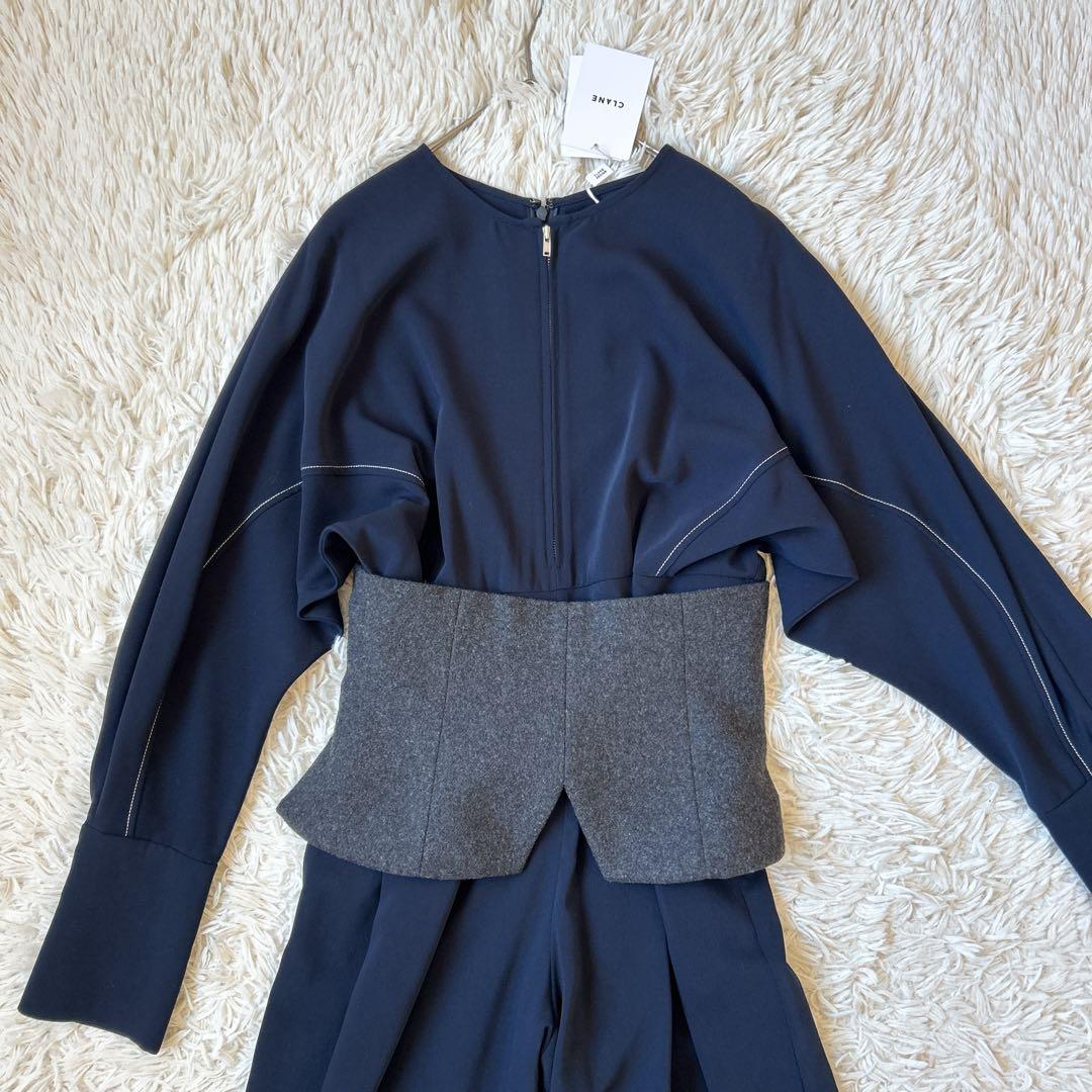 広瀬すずさん着用✨CLANE クラネ　未使用 ウールビスチェオールインワン