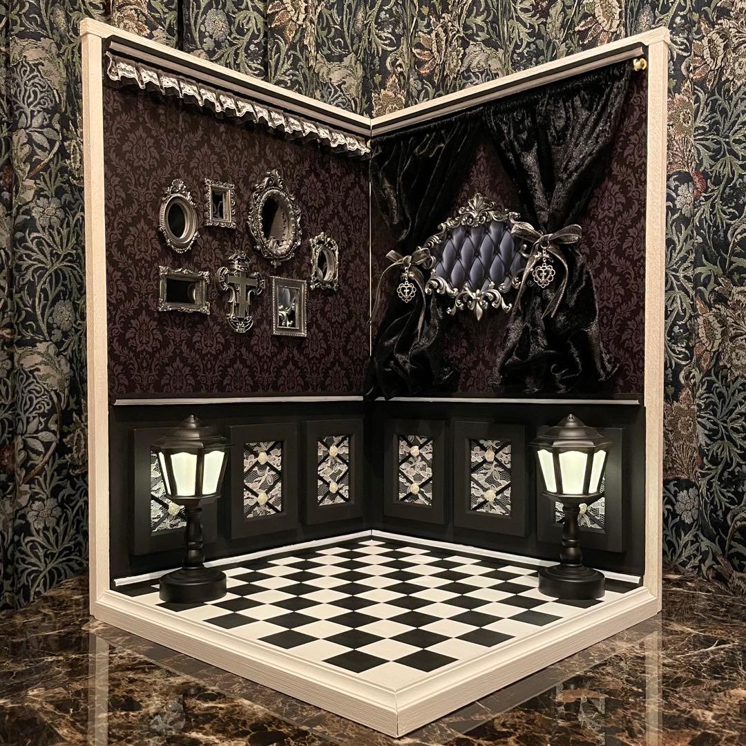 背景ボード　黒薔薇の間