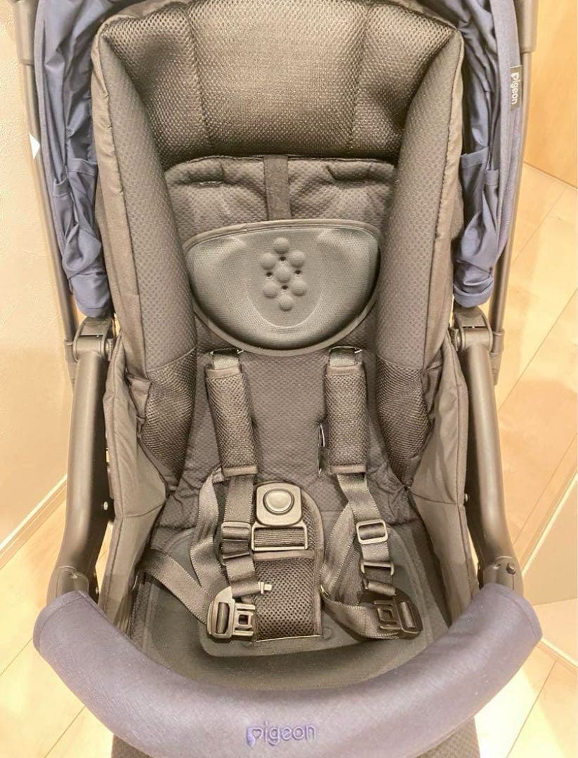 【美品】Pigeon Runfee RBUP ネイビー　A型ベビーカー　両対面