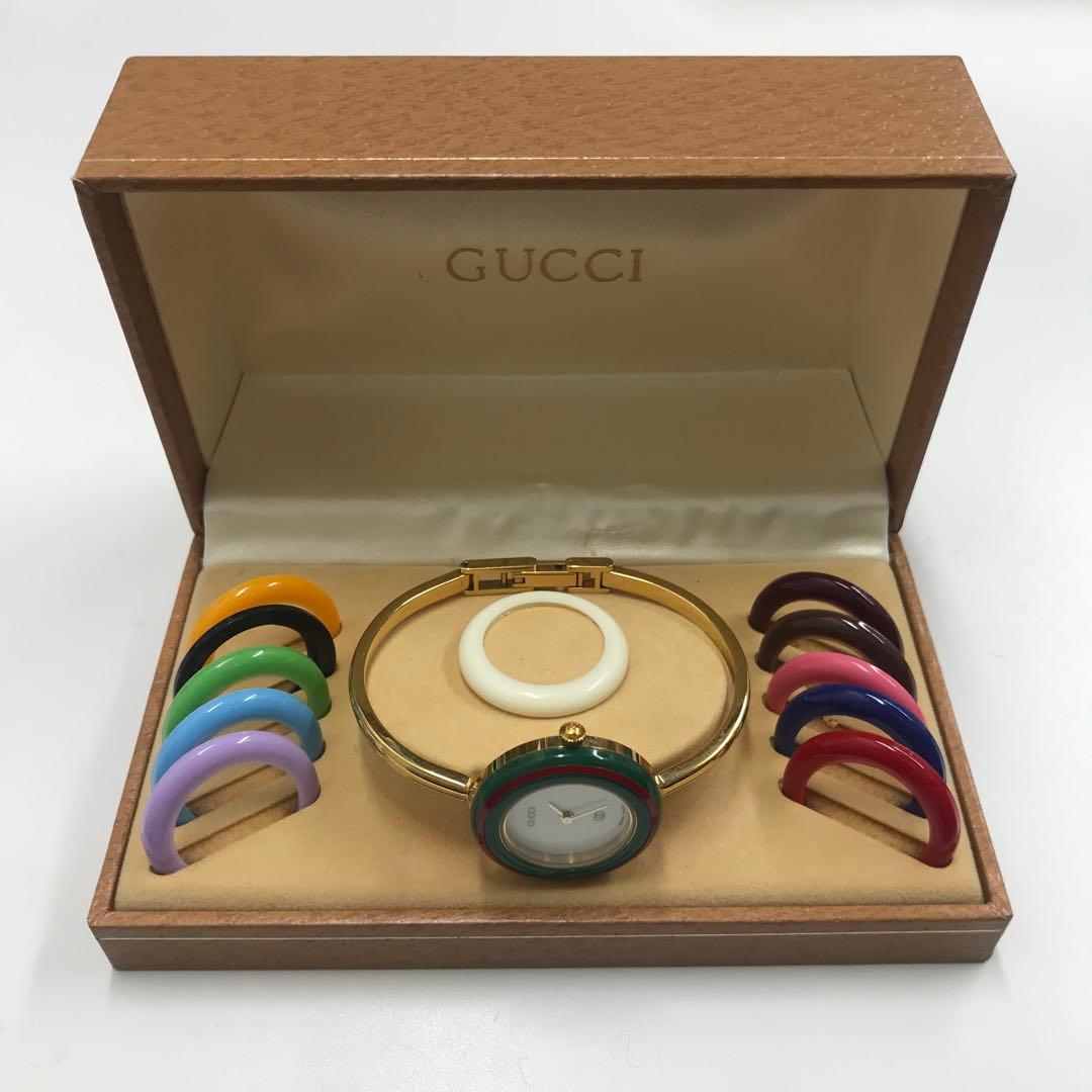 GUCCI グッチ チェンジベゼル 1100-L ベゼル交換　バングルウォッチ