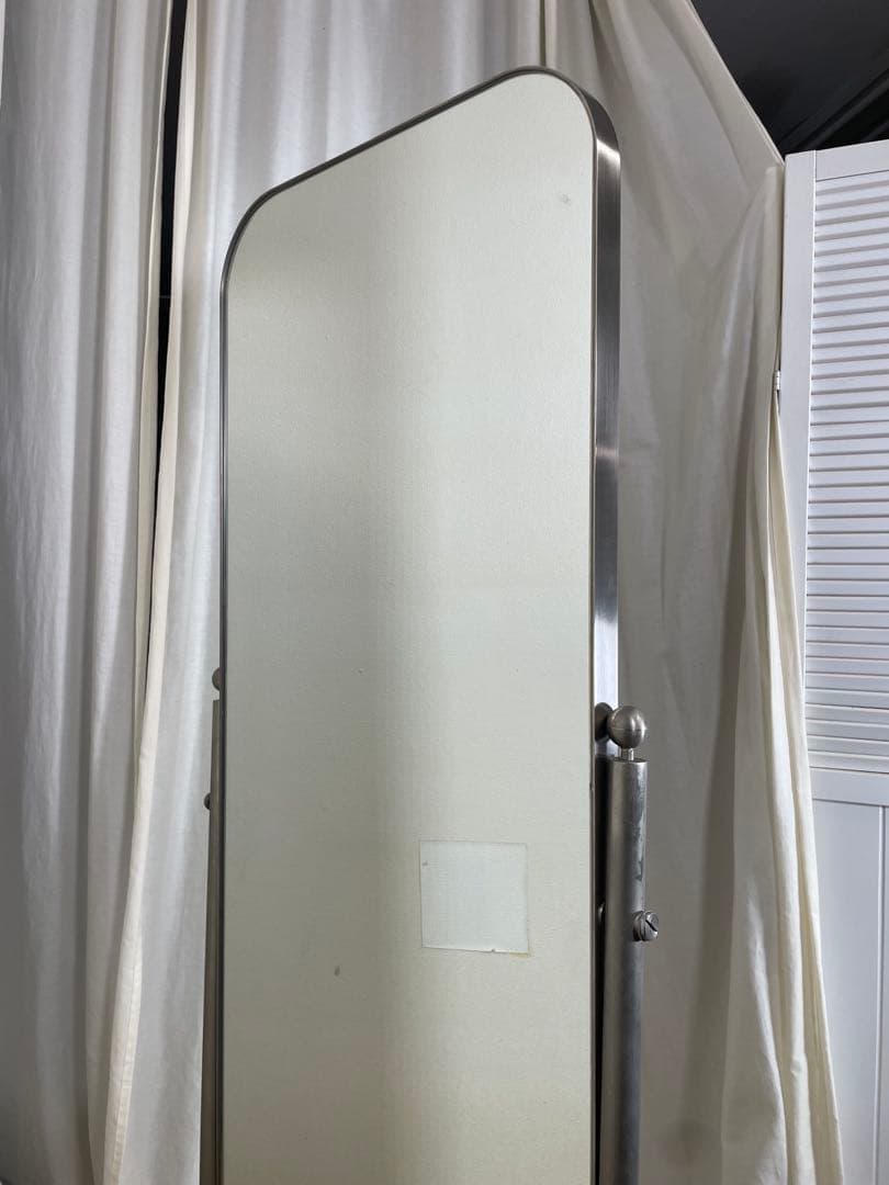 インダストリアル スタンドミラー ポストモダン 全身鏡 姿見 什器 アイアン 2