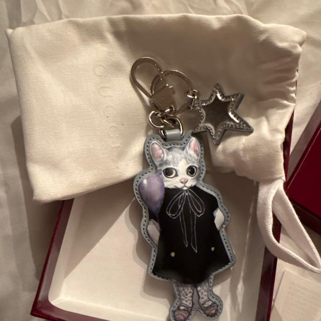 GUCCI 日本限定 ヒグチユウコ 猫 （Bo）キーチェーン
