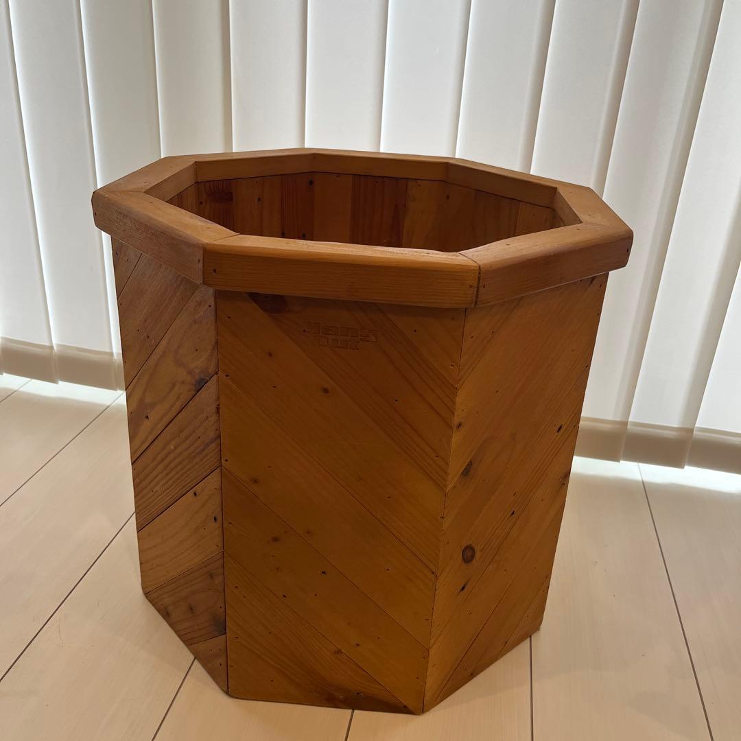 【美品】HangOut 鉢カバー ヘリンボーン 八角形