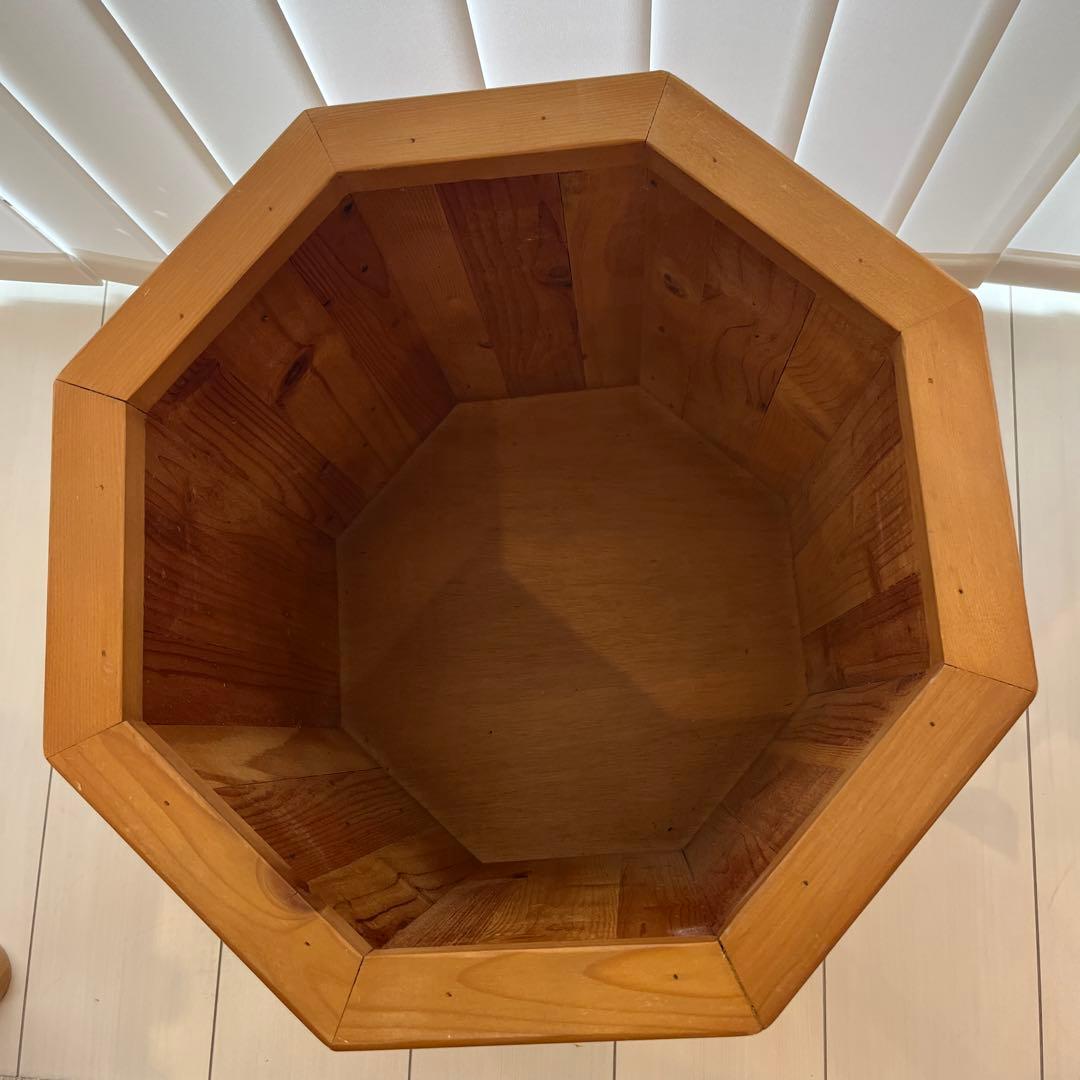 【美品】HangOut 鉢カバー ヘリンボーン 八角形