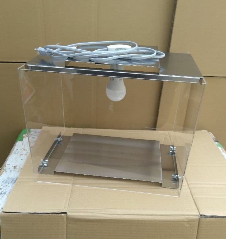 ランプ付き アクリル製 食品ホットショーケース 焼鳥 ホットドック 学園文化祭り