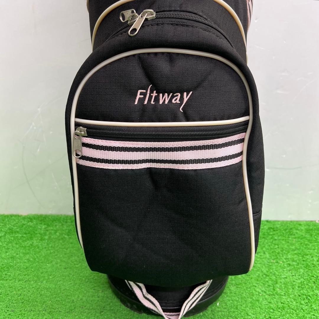 Fitway フィットウェイ　7インチ　レディース　ブラック　ゴルフバッグ