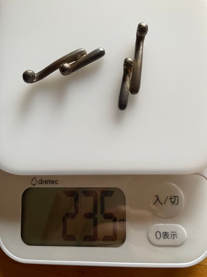 希少　猿手デザイン　純銀製品　純銀刻印　銀製品　小物　箸置き？