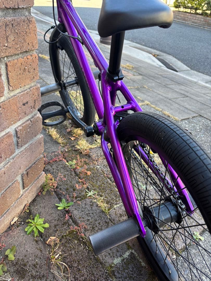 パープル 18インチ BMX 自転車