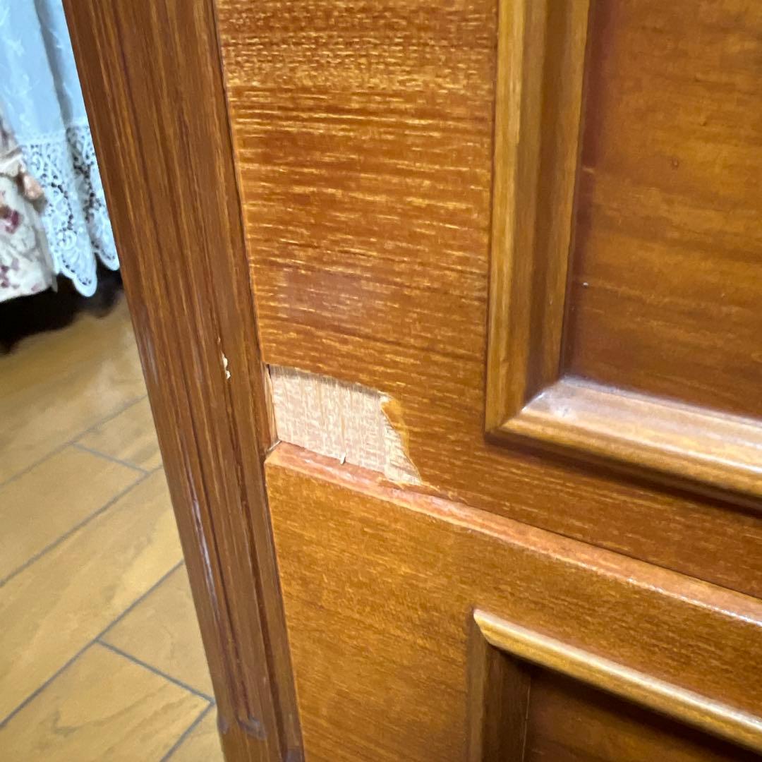 木製ブラウンハイチェスト