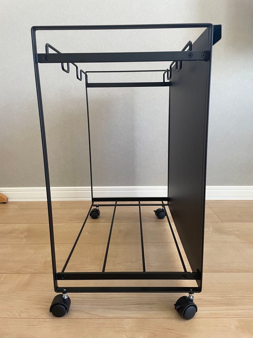 山崎実業　tower 目隠し分別ダストワゴン（3分別）