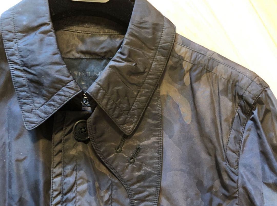 ニールバレット×HERNOコラボ　迷彩柄ナイロンコート　44