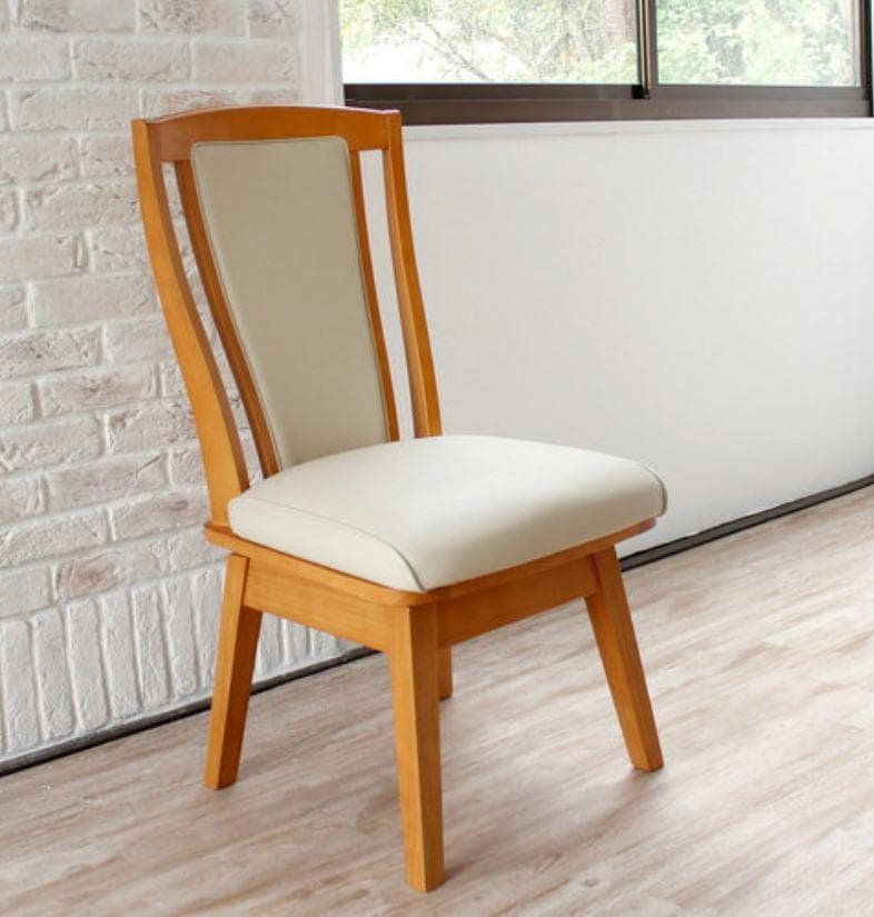 CRS　回転式ダイニングチェア　8脚　ナチュラル