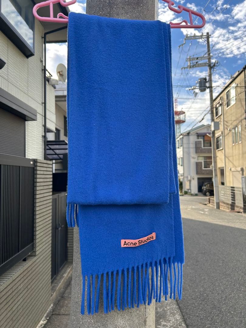 Acne Studios ブルー マフラー 45×180cm
