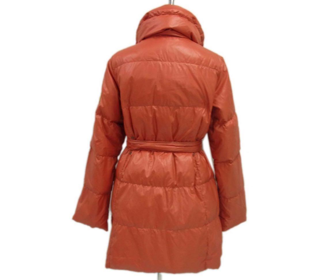benimaruカステルバジャック ダウンコート オレンジ 2重襟 リブ