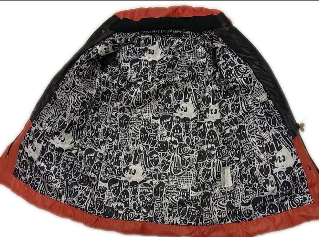 benimaruカステルバジャック ダウンコート オレンジ 2重襟 リブ