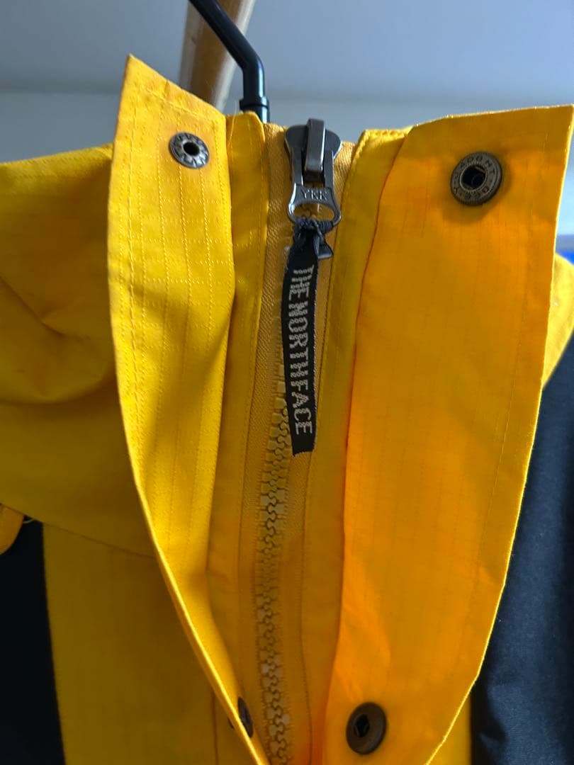 THE NORTH FACE マウンテンパーカー イエロー/ブラック　90s
