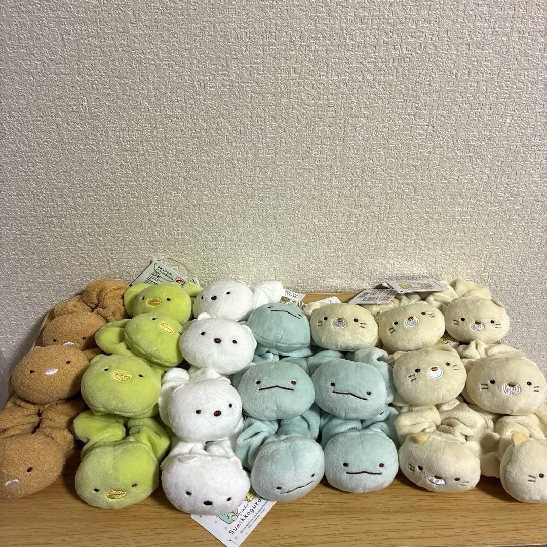 すみっコぐらし　マスコット付き　シュシュ　ヘアゴム　23個