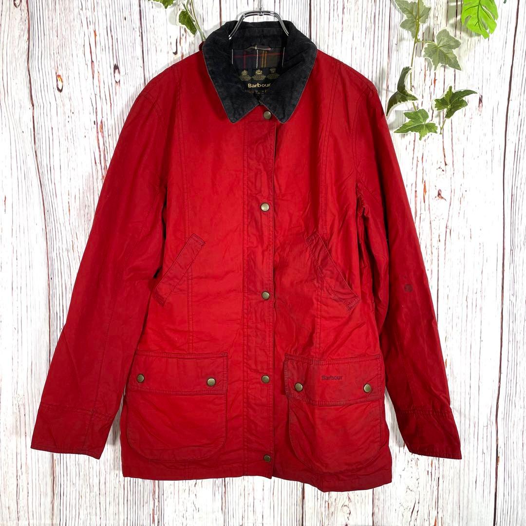 【人気】バブアー オイルドジャケット　赤　 BEDALE ビデイル