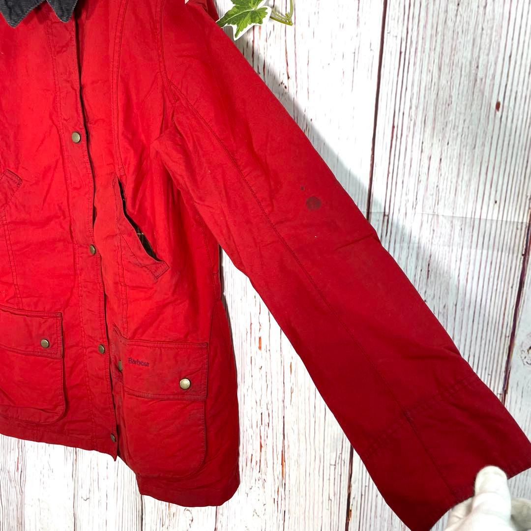 【人気】バブアー オイルドジャケット　赤　 BEDALE ビデイル