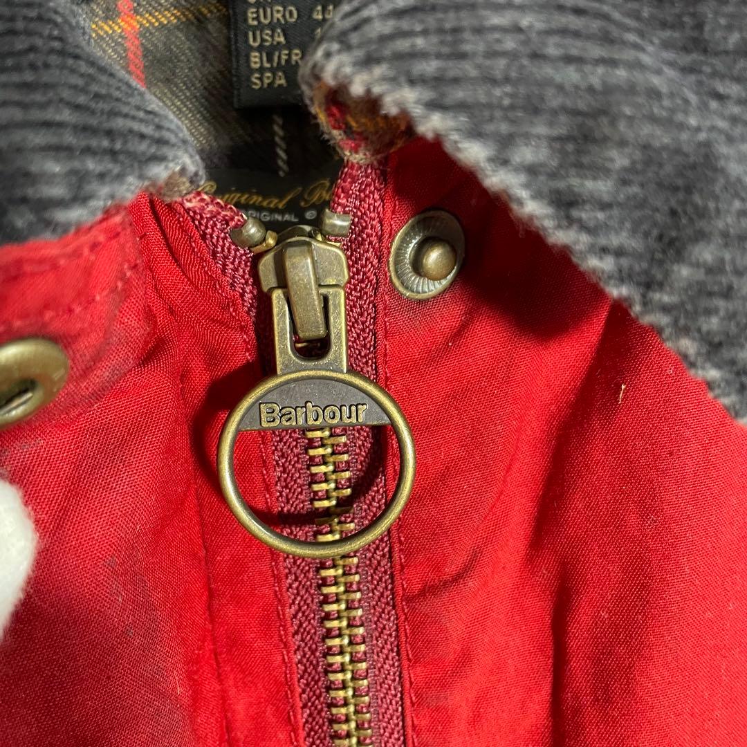 【人気】バブアー オイルドジャケット　赤　 BEDALE ビデイル