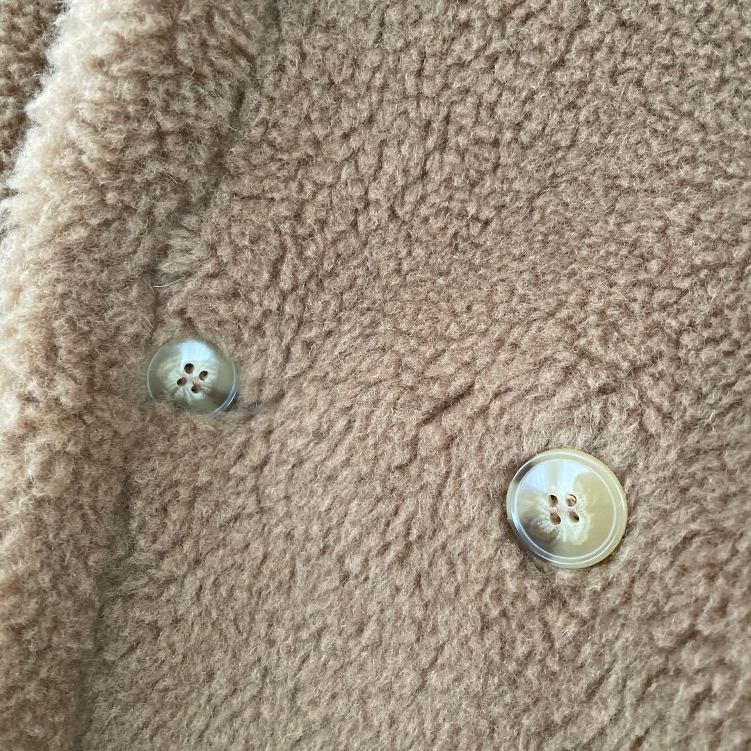 【アルパカ88%使用】極暖！キャメル ボア オーバーサイズ テディベアコート