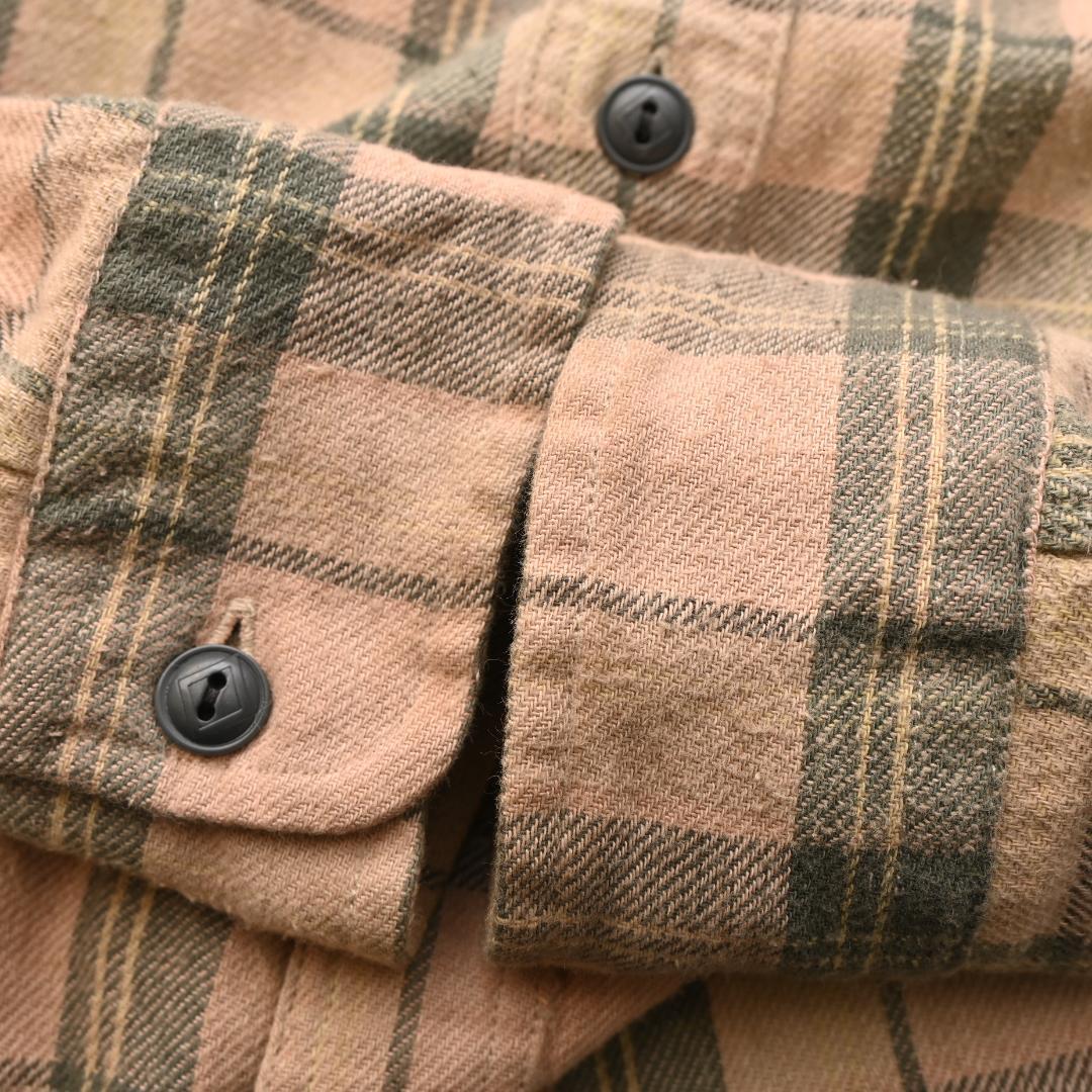 RRL ダブルアールエル 長袖 ネルシャツ チェック XS ベージュ