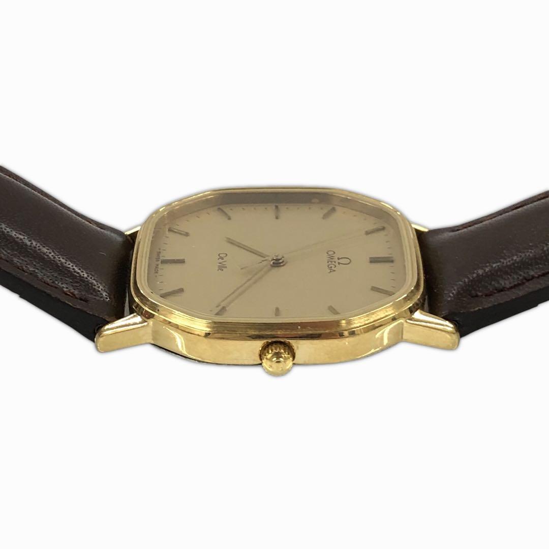 OMEGA オメガ デビル クォーツ オクタゴン 稼働品 社外ベルト