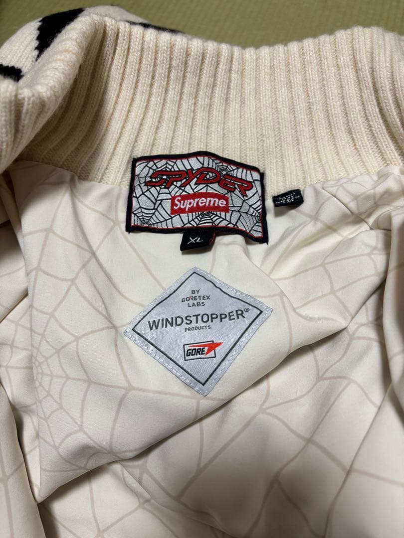 Supreme Spyder Zip Up Sweater XL 試着のみ