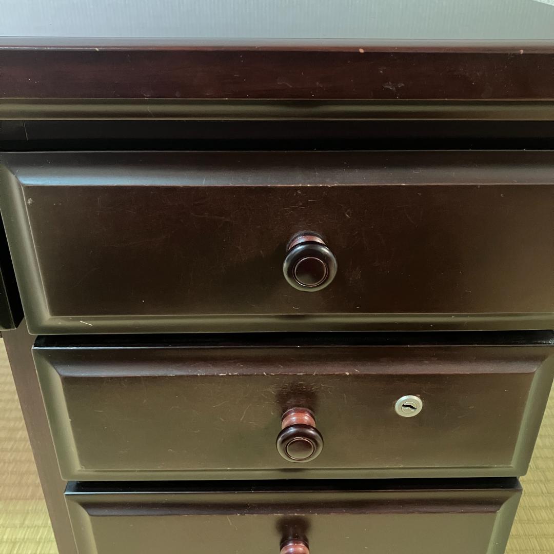 【高口民芸】民芸家具文机 古家具 書斎机 昭和レトロ　アンティーク家具　レトロ