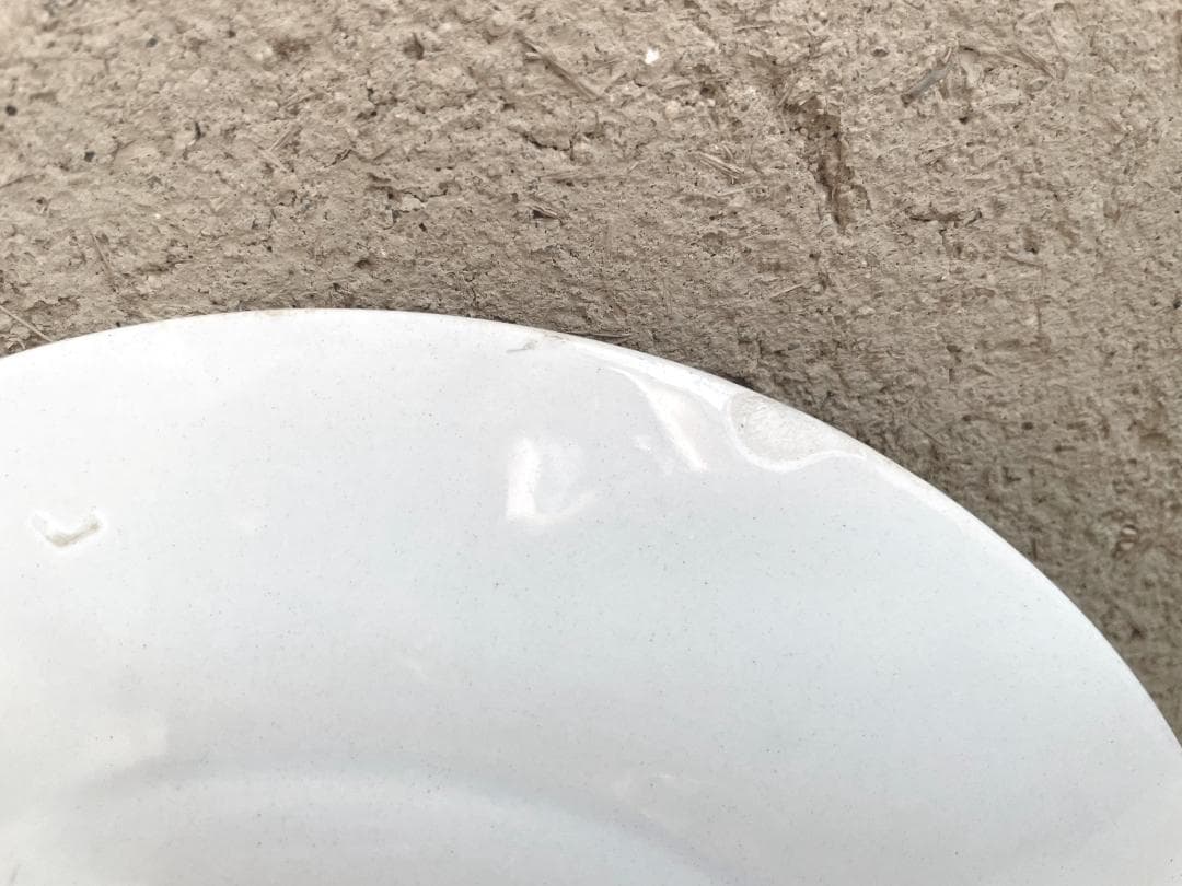 クレイユモントローレリーフ 平皿 N-891/フランスアンティーク