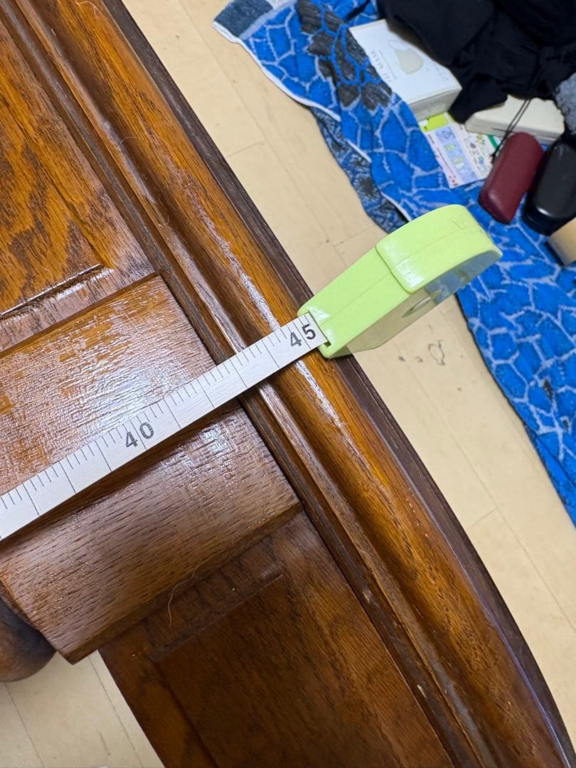 カリモク家具 カリモク 木製オーバル型センターテーブル ガラス天板付き 年代物