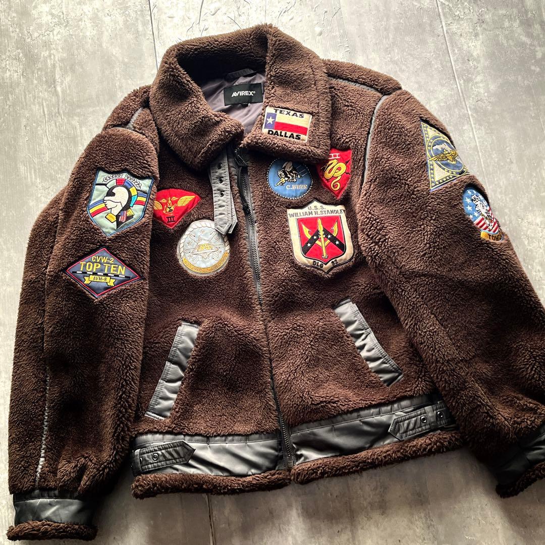 希少XXL AVIREX RETRO BOA B-3 TOPGUN ミリタリー