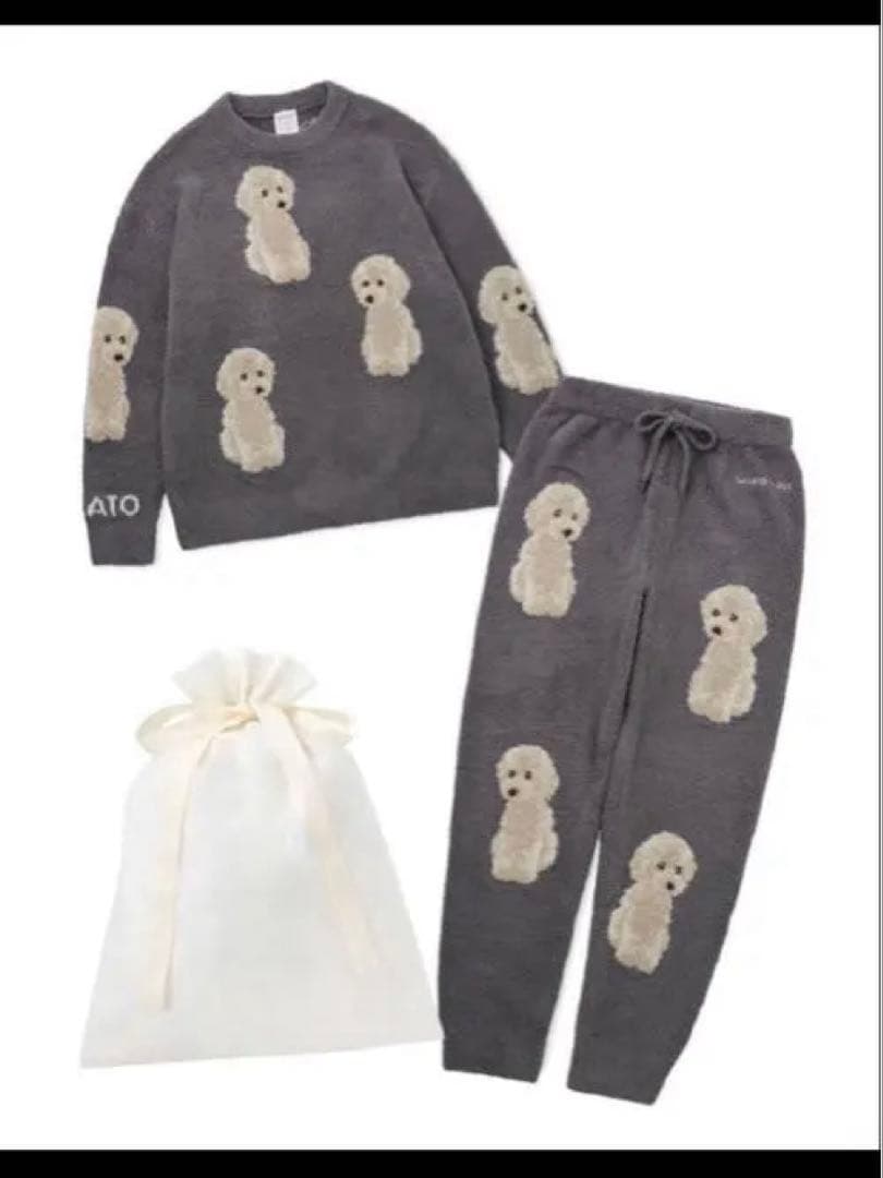 ジェラートピケ♡プードル柄ルームウェア