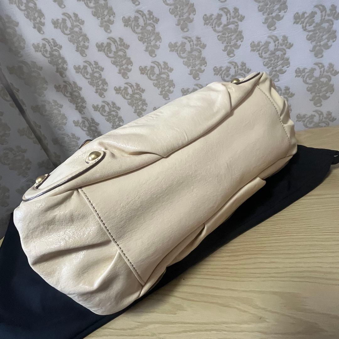 mie☆アナスイ☆ドリトルシリーズ本革レザートートバッグ蝶チャーム