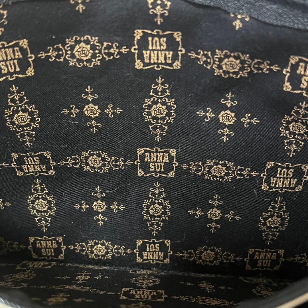 mie☆アナスイ☆ドリトルシリーズ本革レザートートバッグ蝶チャーム