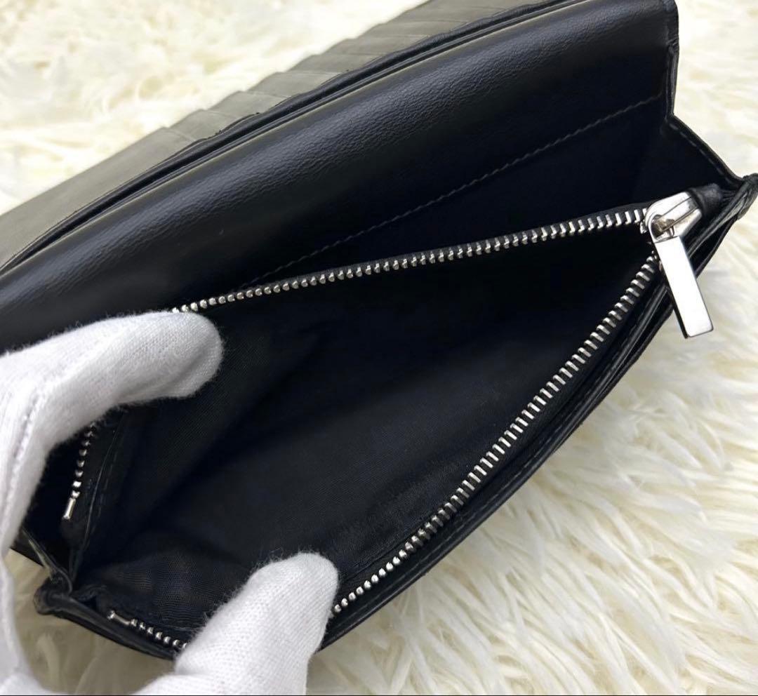 ChristianDior クリスチャンディオール レザー 長財布 ブラック