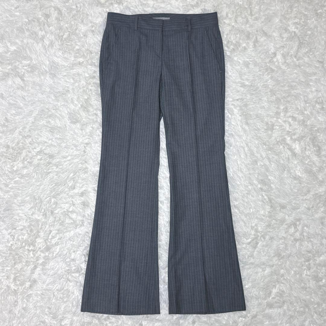 最高級✨ロロピアーナ✨セオリーリュクス パンツスーツ グレー ストライプ 美品