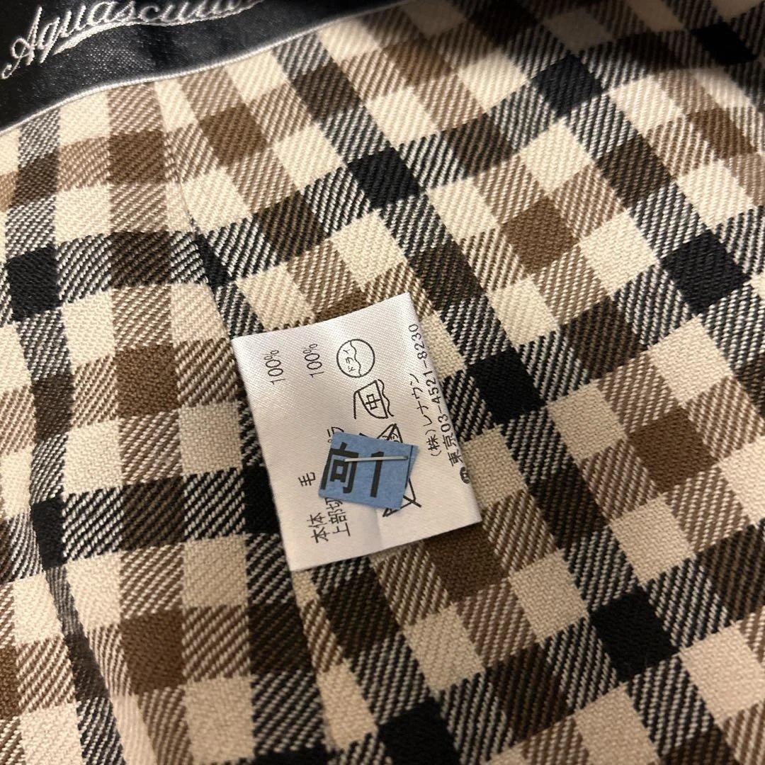 アクアスキュータム トレンチコート M6 ライナー2枚付 美品伊勢丹購入ネイビー