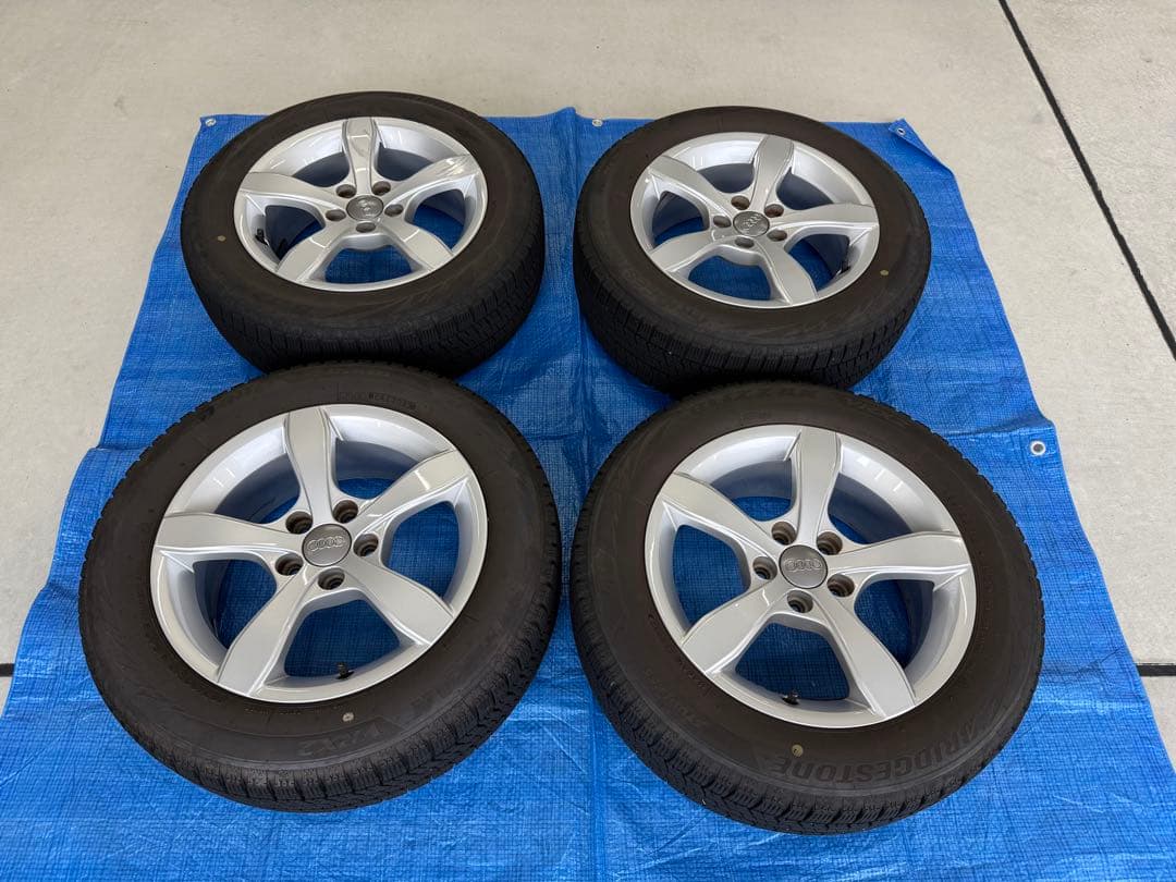 アウディ純正アルミホイール スタッドレスタイヤ185/60R/15 VRX2