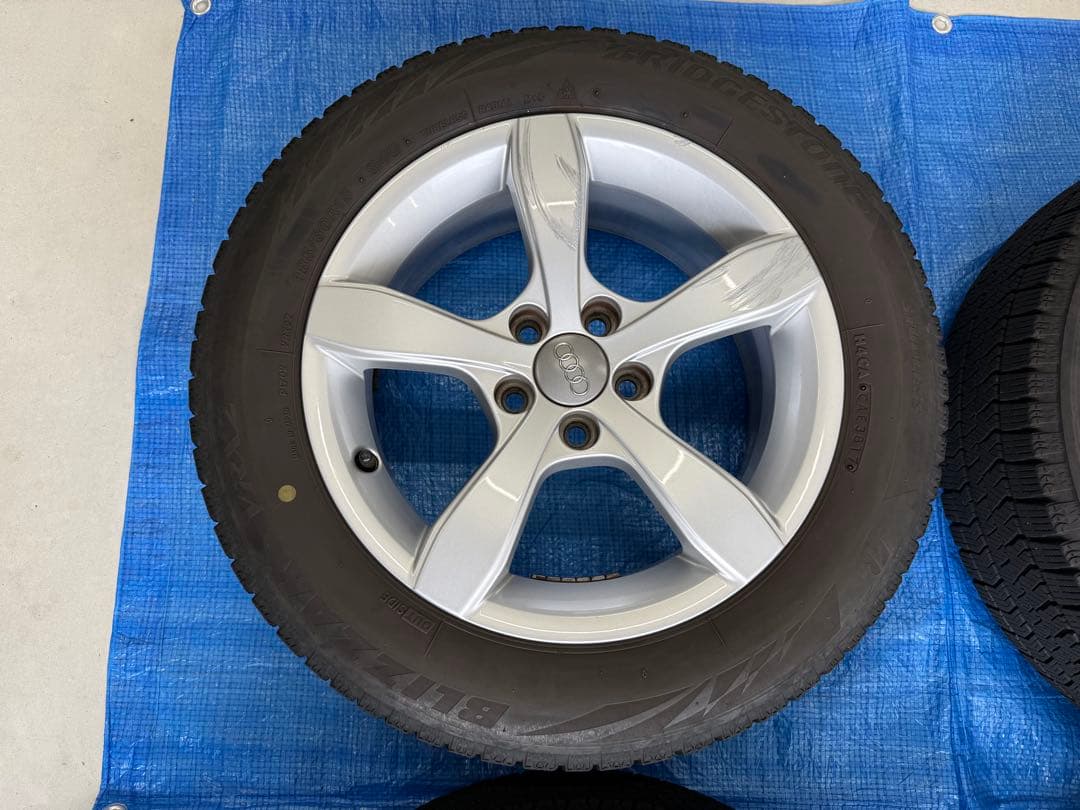 アウディ純正アルミホイール スタッドレスタイヤ185/60R/15 VRX2